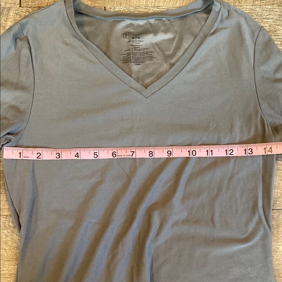 Gray Fitted Long Sleeve Tee - Picture 3 of 3